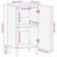 40cm Solid Wood Sideboard