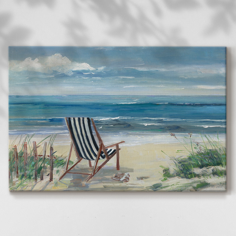 Chaise de plage I -Galerie enveloppée Cavas, 24 x 36