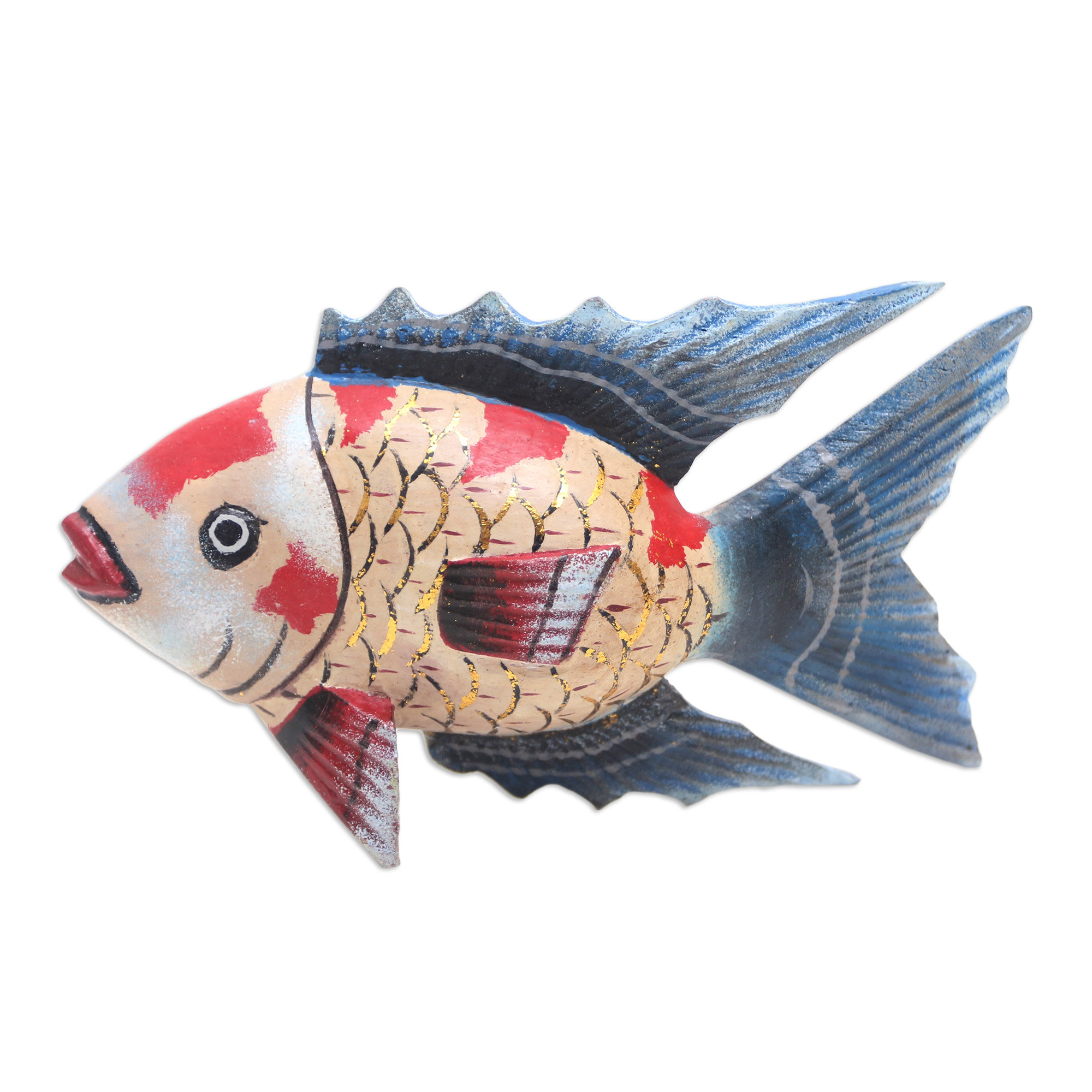 Rosecliff Heights Bryoney Queen Koi Statuette | Wayfair