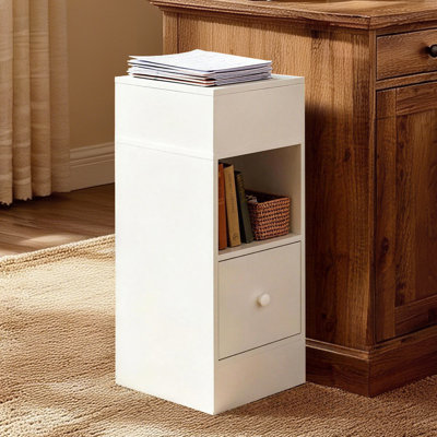 25cm W Manufactured Wood Bedside Table