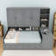 Wooden Daybed with 2 Drawers and Cabinet and Shelves-1319364130-1319364132