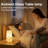 9.8'' Handcrafted Ambient Glass Mushroom Table Lamp with Dimmable Switch and E12 Lamp Holder for Bedroom Nightstands, Living Room Side Tables, Home Offices Desks or Contemporary Decor-1987500478