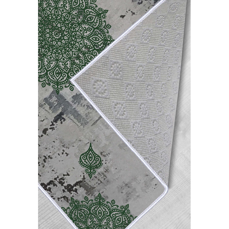 Tapis tissé de qualité supérieure, 5,9 x 9,2 pieds | 100% polyester, 650 g / m² | Pois antibactérien antidérapant en PVC, d'une hauteur de poils de 0,3 po | Lavable à la machine, impression numérique 3D | Parfait pour le salon et la chambre à coucher