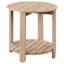 Table de bout ronde en bois d'ingénierie