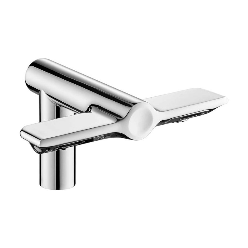 Chrome Touchless Faucet and Hand Dryer Combo