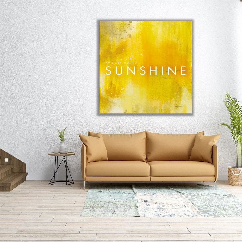 Soleil - reproduction d'art sur toile, H 12 po x l 12 po