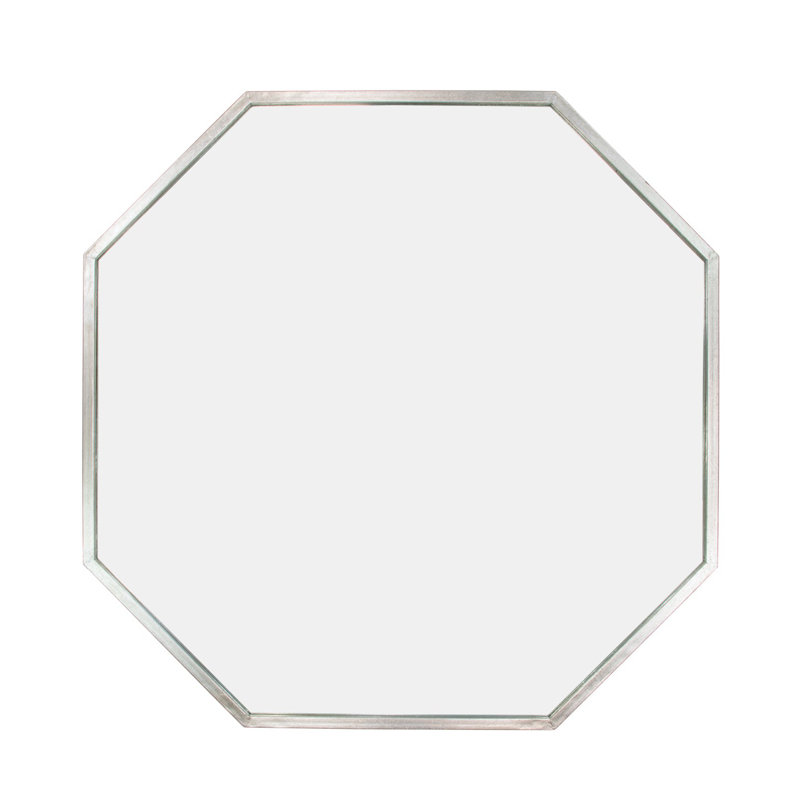 Uku Framed Mirror, Silver Leaf
