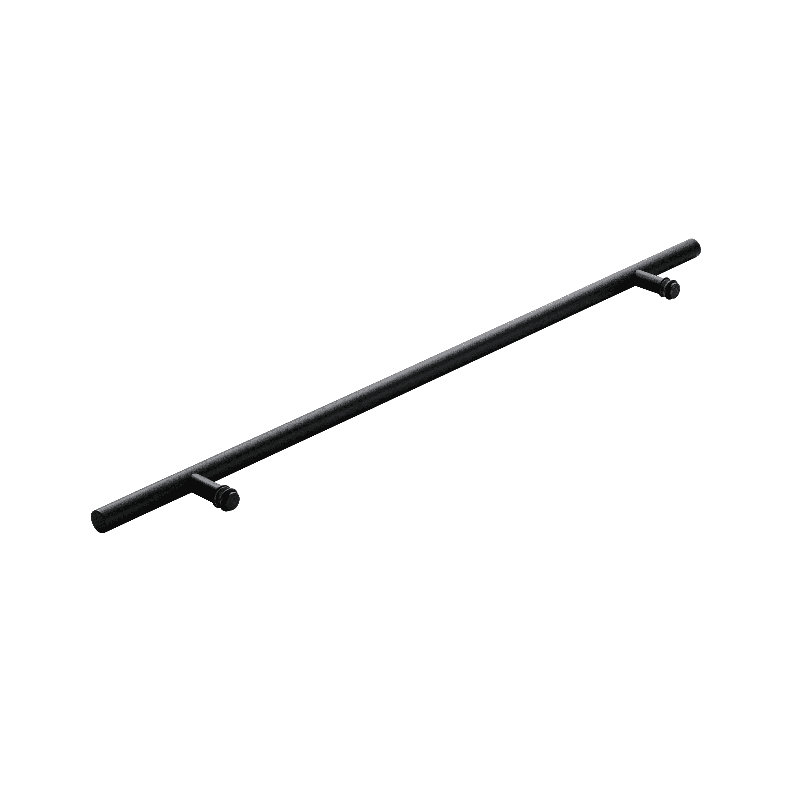 Poignée de porte ronde en acier inoxydable 304, H 36 po x l 1,25 po x P 2 po, Noir, noir, noir, noir