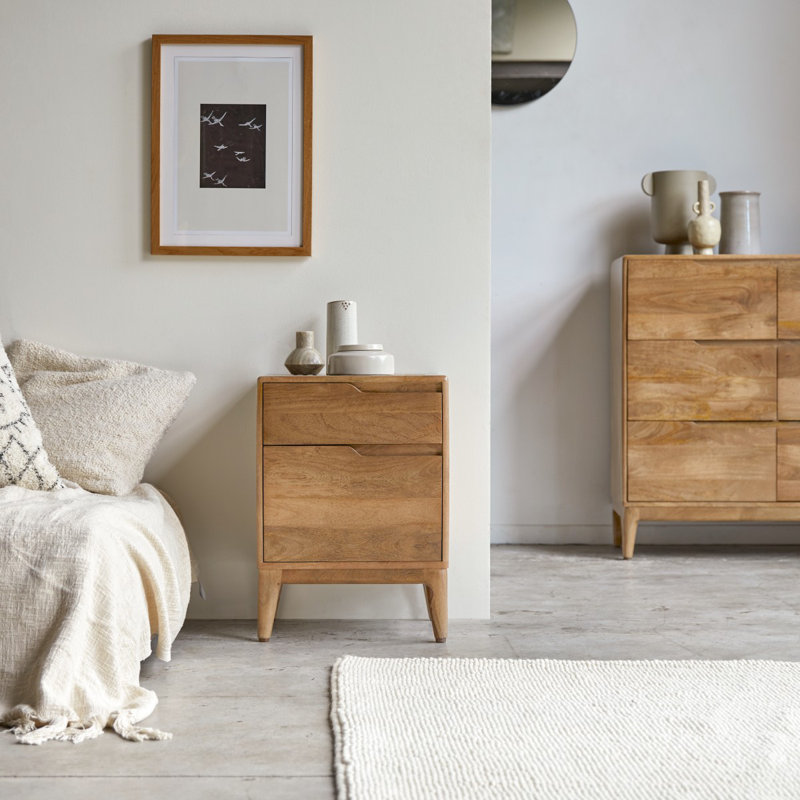 Gabrielle 17.72'' W Solid Wood Nightstand