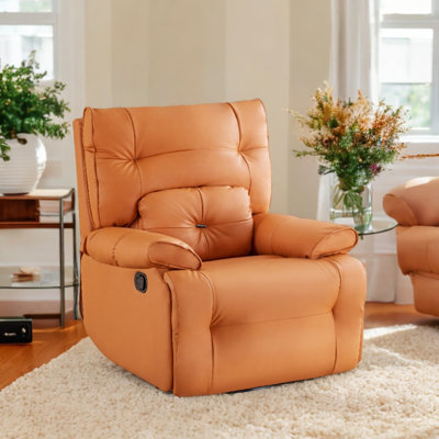 Fauteuil inclinable pivotant en similicuir Nolff