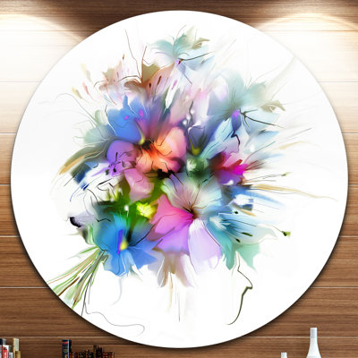 « summer color florals », impression sur métal