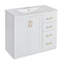 Ensemble de meuble-lavabo autoportant 36 po avec lavabo en céramique-743054392