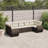 Vidaxl Garden Sofa Set PE Rattan, Powder-Coated Steel-114311270