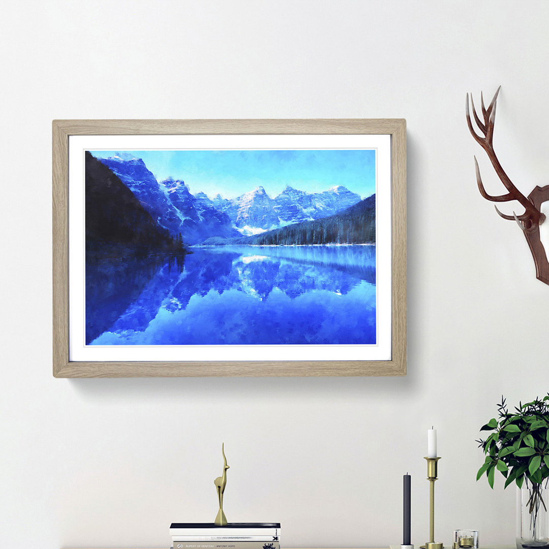 Moraine Lake in Banff Canada - Framed Print