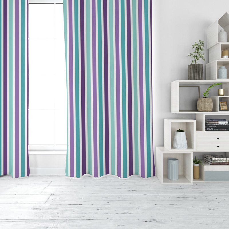 Paire de rideaux obscurcissant en polyester Vrinda, L 20 po x L 52 po