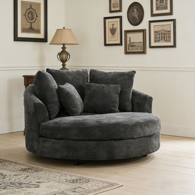 Chaise longue d'intérieur surdimensionnée à housse