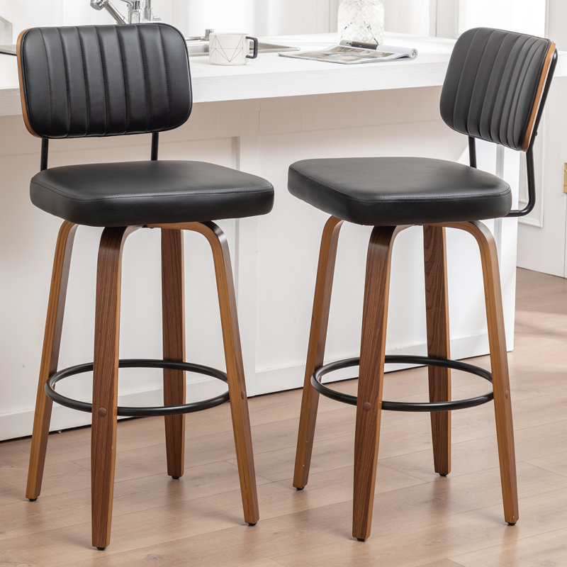 Swivel Bar Stool, Bar Stool (78cm Seat Height), Black