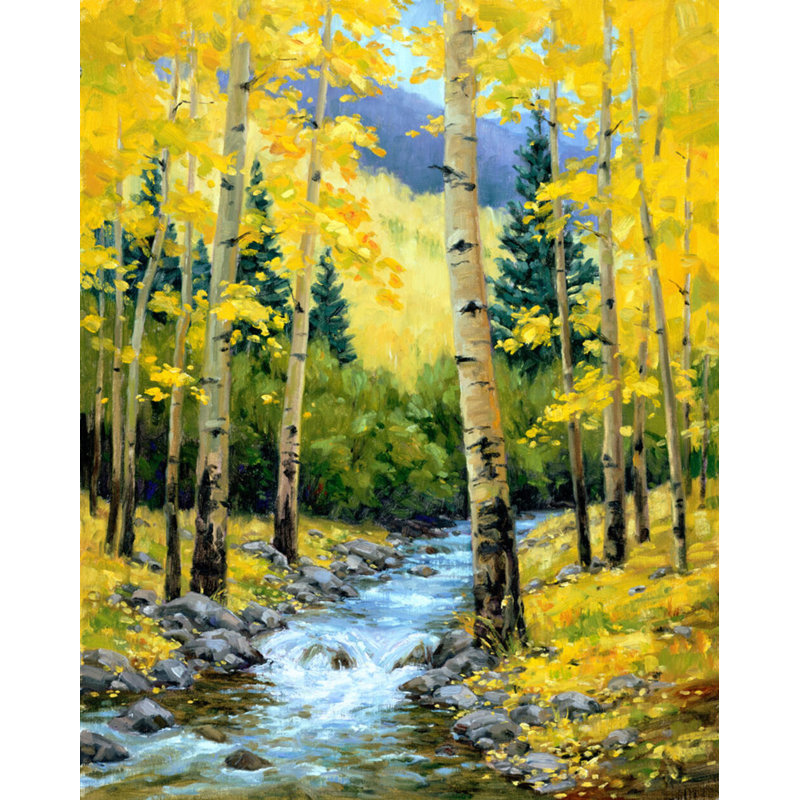 St. Elmo Stream Print by Smith, Sallie K., Maple Floater Framed, 48'' H x 39'' W