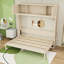 Grand lit escamotable avec tablettes de rangement-1876158904