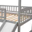 Lit mezzanine simple avec glissade, lit maison avec glissade-1375374053