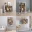 Euphrasie 92.5cm H x 60cm W Wood Geometric Bookcase-280632037