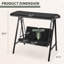 2 Person Porch Swing with Canopy-176511668