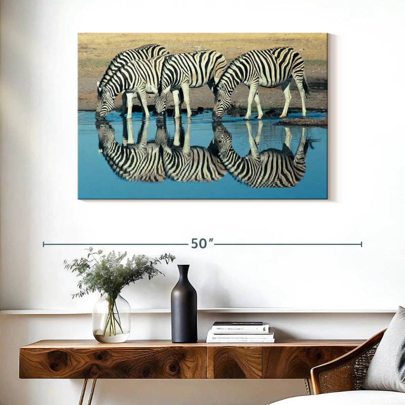 Brampt Etosha Burchell's Zebra, 26" H x 39" W