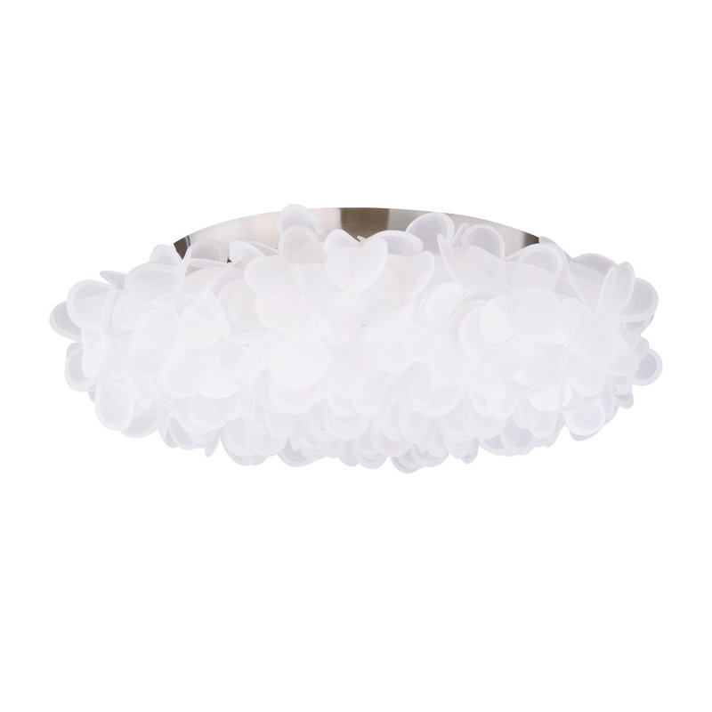 Plafonnier encastré 1 lumière DEL, H 7 po x l 22,06 po x P 22,06 po