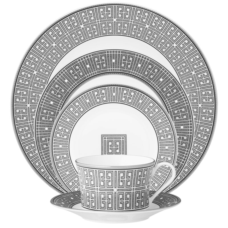 Noritake Infinity 5-Piece Place Setting, Service For 1, Graphite