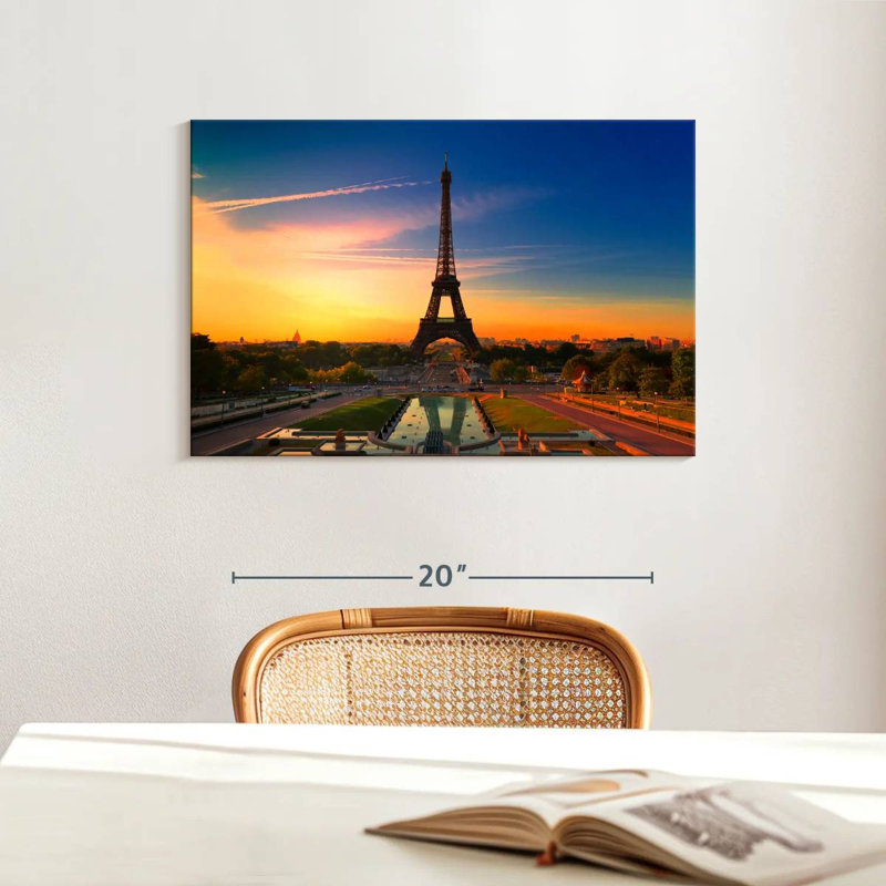 Kavia Eiffel Tower At Sunrise, 16" H x 24" W
