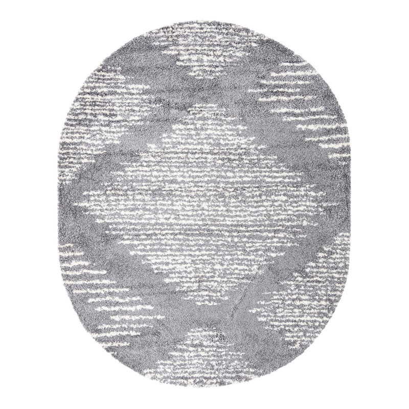 Irsad Geometric Indoor Rug, Oval 7'10" x 10'