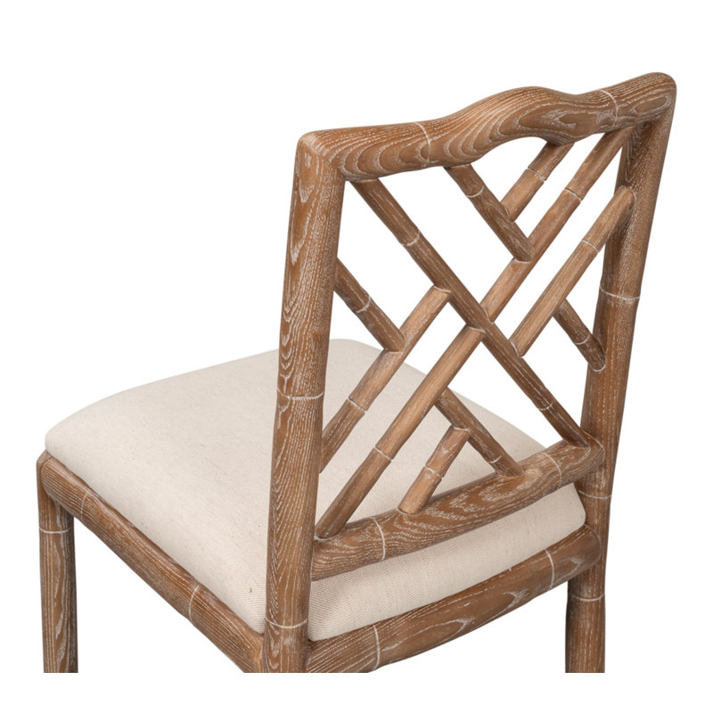 Brighton Upholstered Stool with Solid Wood Frame