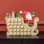 Calendrier de l'Avent de Noël - forme de traîneau du Père Noël, tiroirs à rebours 24 jours, bois naturel réutilisable (MDF), pré-assemblé pour bureau / manteau / foyer, l 8,9 po x l 3,1 po x H 14,2 po