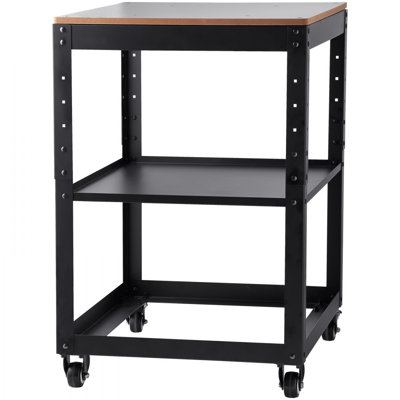 Support de rabot, charges lourdes de 100 lb / 45 kg, table de rabotage à hauteur réglable à trois vitesses, avec 4 roulettes stables et espace de rangement, pour la plupart des rabots, scies, machines de paillasse, outils électriques