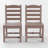Wooden Color  Armless Outdoor Chairs – HDPE Material   Set Of 2-341867160