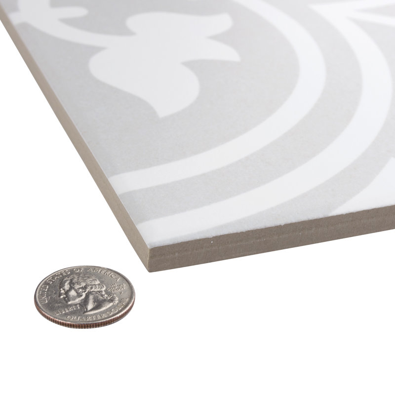 Carreau de céramique encaustique pour plancher et mur 10 po x 10 po Arte