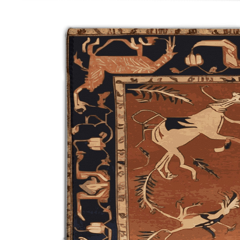 Tapis d'intérieur et d'extérieur brun Persian, Rectangulaire 2 pi x 3 pi