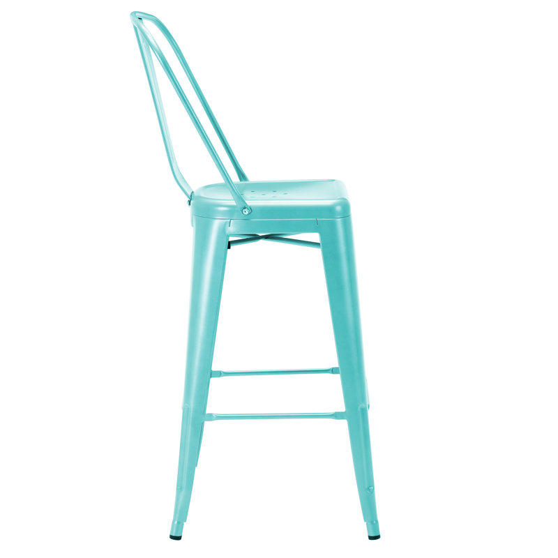 Tabouret de bar galvanisé Gainsborough, 30 po, Turquoise