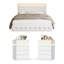 Ensemble de chambre à coucher 3 pièces, lit de rangement avec 4 tiroirs et table de chevet 6 tiroirs-411513657-382089431