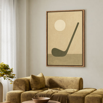 Art mural encadré, impressions murales abstraites rétro pour chambre à coucher - 24 po x 36 po