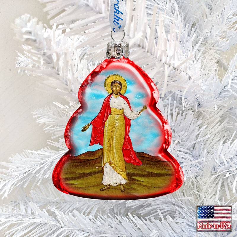 Ornement en verre jesus