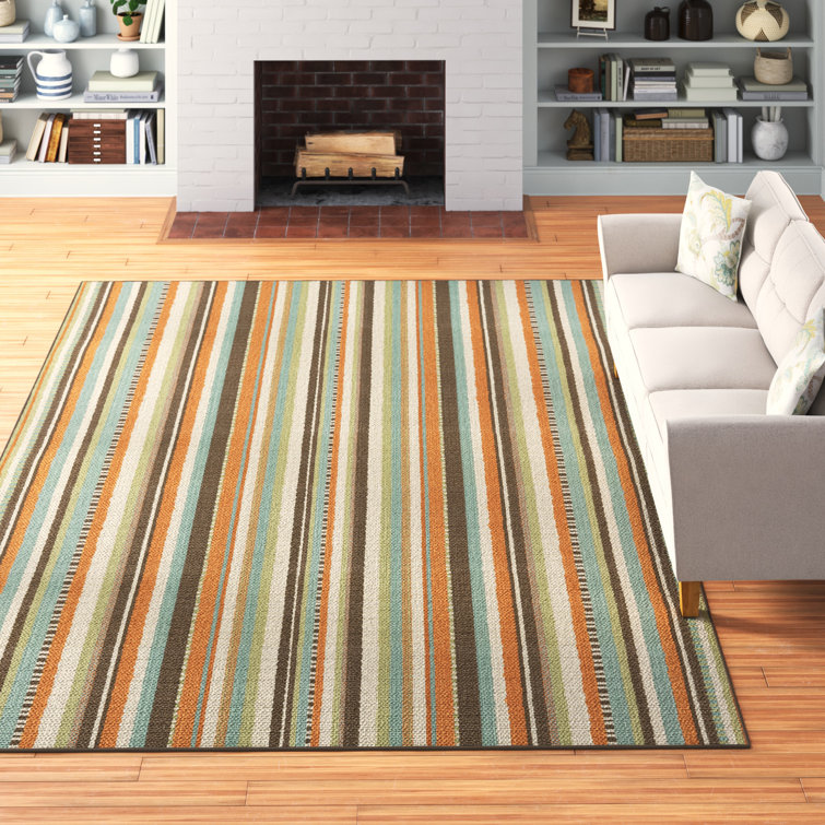 Brendel Striped Indoor / Outdoor Rug
