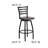 Lomonaco Swivel Counter Stool with Metal Frame-33495677