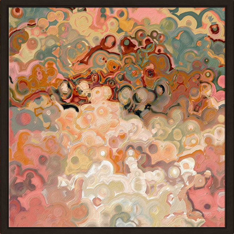 Colossiens 3: 23 «All Your Heart» par Mark Lawrence - Peinture, H 21,5 po x l 21,5 po x P 2 po, Cadre flottant espresso