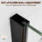 36'' x 36'' x 72'' Frameless Corner Shower Enclosure, Neo-Angle Shower Enclosure with 1/4" (6mm) Clear Tempered Glass, Pivot Shower Door with Explosion-Proof Film and Nano Coating in Matte Black Finish-98671807