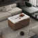 Modern Height-Adjustable Coffee Table With Four Stools - Expandable Folding Dining Table With One Hidden Storage And Two Drawers, Saving Living Room Space