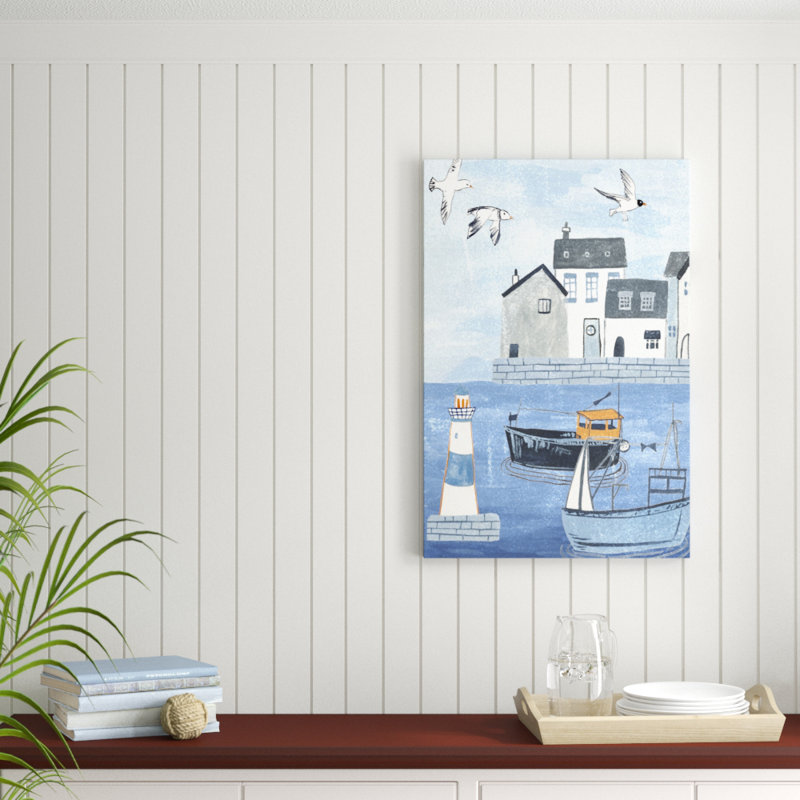 «Sailors Rest IV», peinture sur toile, H 36 po x l 24 po