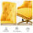 Lisa Swivel Height-Adjustable Wingback Tilting Velvet Task Chair with Tufted Naihead Trim-646619005