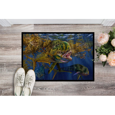 Ridenhour Non-Slip Outdoor Doormat
