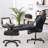 Maronay Adjustable Footrest Lab Stool with Lockable Wheels